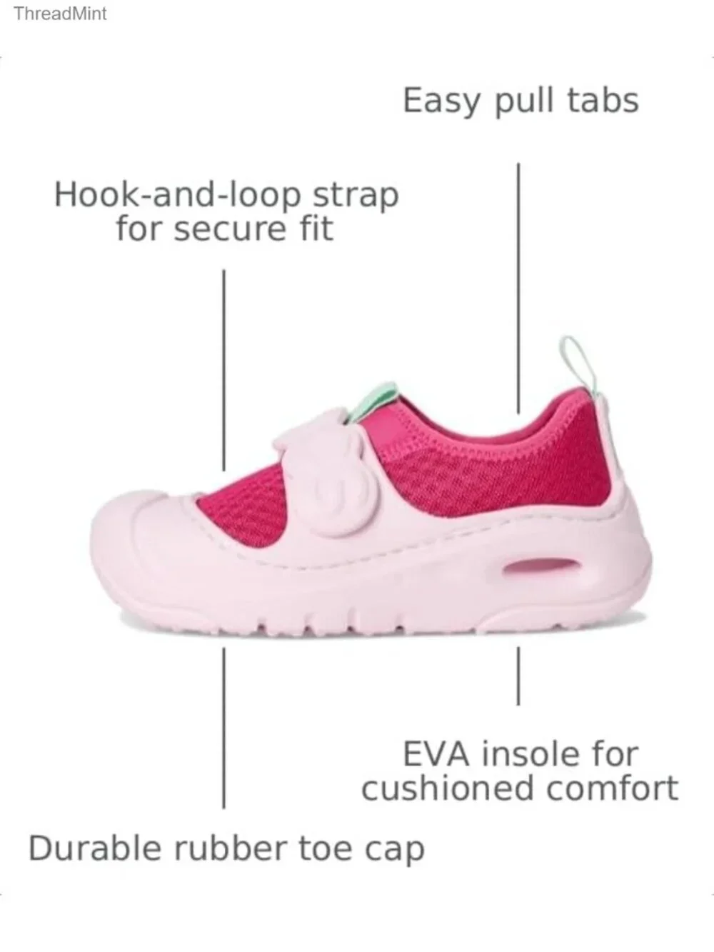 Kids Water Shoes Athletic Mesh EVA Clogs